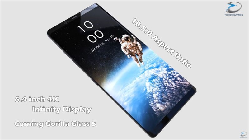 Xuất hiện mẫu thiết kế Galaxy Note 8 sang chảnh với camera kép, vân tay siêu âm