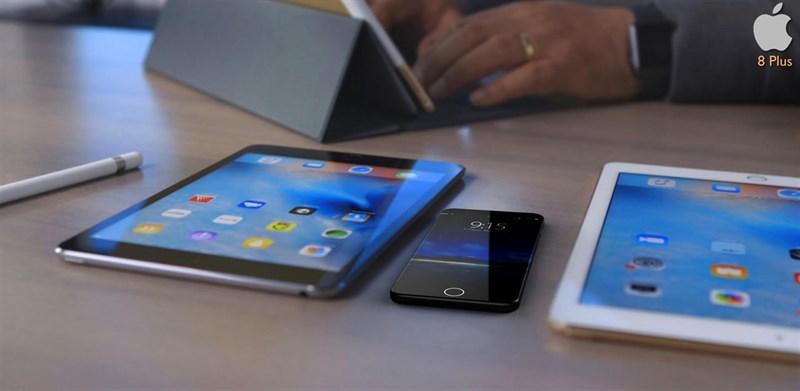 Chiêm ngưỡng mẫu iPhone 8 Plus với màn hình 5.8 inch, pin 3.400 mAh, mỏng 6.2 mm Chiêm ngưỡng mẫu iPhone 8 Plus với màn hình 5.8 inch, pin 3.400 mAh, mỏng 6.2 mm