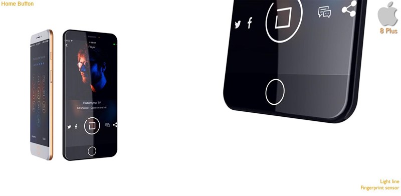 Chiêm ngưỡng mẫu iPhone 8 Plus với màn hình 5.8 inch, pin 3.400 mAh, mỏng 6.2 mm Chiêm ngưỡng mẫu iPhone 8 Plus với màn hình 5.8 inch, pin 3.400 mAh, mỏng 6.2 mm
