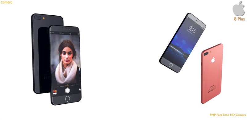 Chiêm ngưỡng mẫu iPhone 8 Plus với màn hình 5.8 inch, pin 3.400 mAh, mỏng 6.2 mm Chiêm ngưỡng mẫu iPhone 8 Plus với màn hình 5.8 inch, pin 3.400 mAh, mỏng 6.2 mm