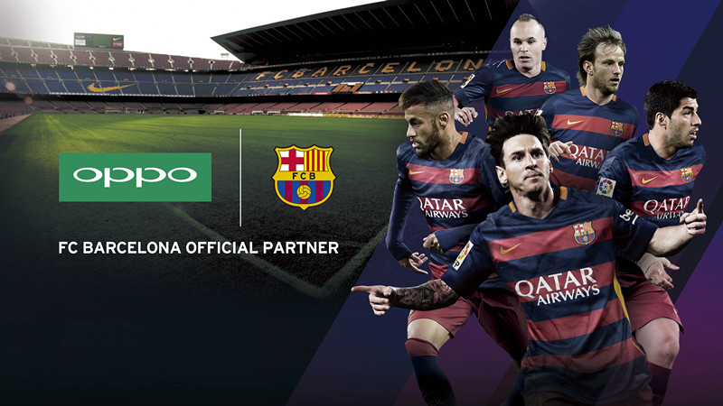 Oppo Barcelona Barcelona đã từng làm đại diện cho một chiếc điện thoại của Oppo