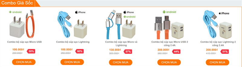 HCM: Chỉ từ 100K sắm ngay combo phụ kiện cho mùa lễ này