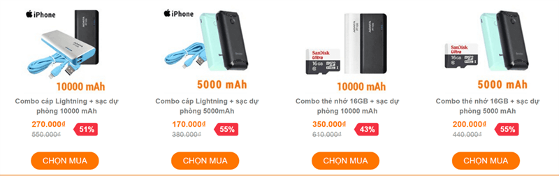 HCM: Chỉ từ 100K sắm ngay combo phụ kiện cho mùa lễ này