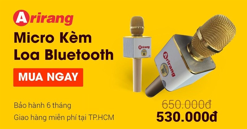 Micro Bluetooth Arirang đang giảm giá sốc tại vuivui.com, mua ngay kẻo lỡ