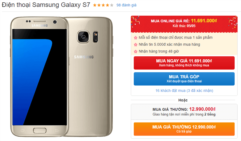 Hơn 11 triệu mà có chiếc flagship đẳng cấp của Samsung như thế này thì quá ngon! Hơn 11 triệu mà có chiếc flagship đẳng cấp của Samsung như thế này thì quá ngon!