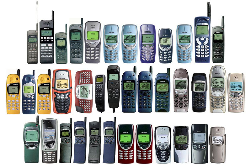 Sự tiến hóa của điện thoại Nokia trước đây