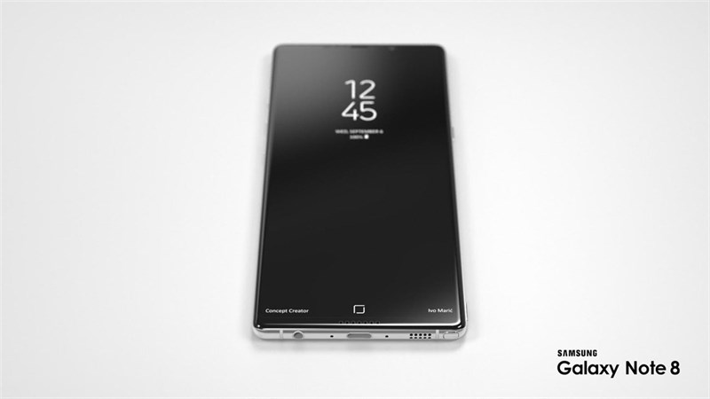 Mẫu thiết kế Galaxy Note 8 với camera kép cực chất Mẫu thiết kế Galaxy Note 8 với camera kép cực chất