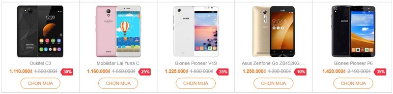 Top các smartphone tầm giá chỉ 1 triệu vẫn đủ để lướt web, Facebook ầm ầm