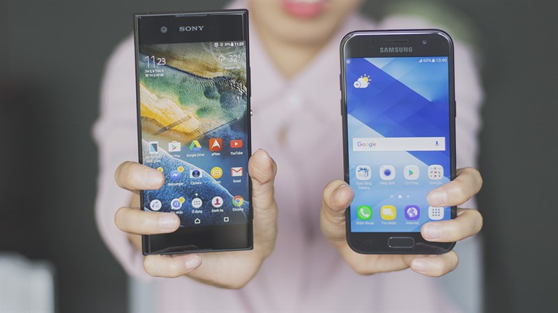 So sánh Xpeira XA1 và Galaxy A3 2017 So sánh Xpeira XA1 và Galaxy A3 2017