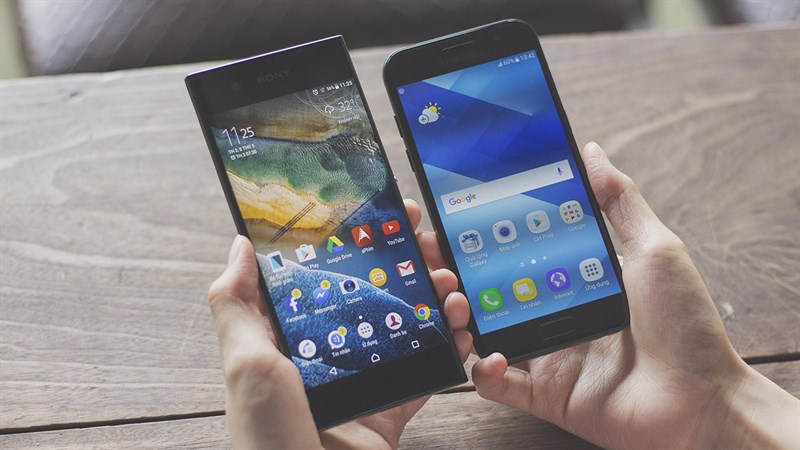 So sánh Xperia XA1 và Galaxy A3 2017 So sánh Xperia XA1 và Galaxy A3 2017