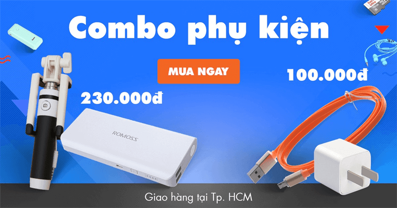 HCM: Nhiều combo phụ kiện đang giảm giá gần một nửa tại Vuivui.com