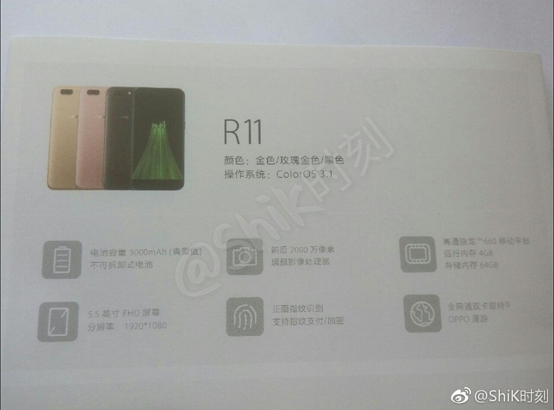 Cấu hình OPPO R11 Cấu hình OPPO R11