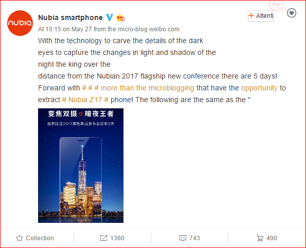 Nubia Z17 Nubia Z17: Điện thoại màn hình vô cực, Snapdragon 835, camera kép chụp đêm ấn tượng