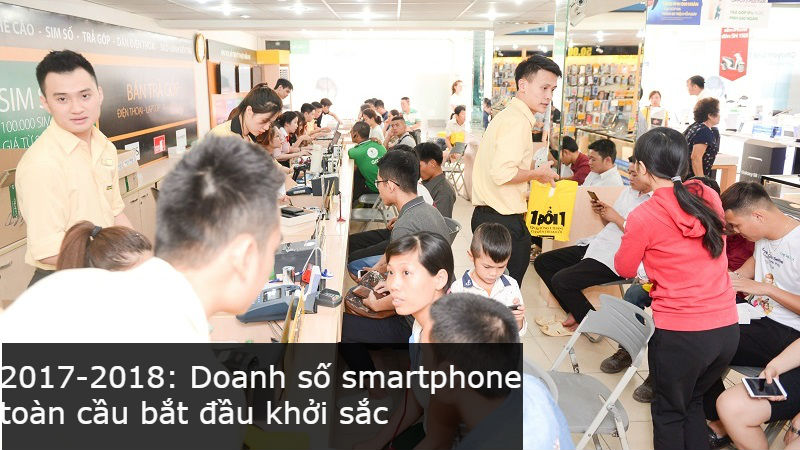 Thị trường smartphone toàn cầu lấy đà tăng trưởng trong năm 2017 Thị trường smartphone toàn cầu lấy đà tăng trưởng trong năm 2017