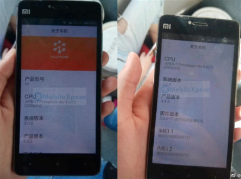 ĐT Xiaomi Điện thoại Xiaomi mới chạy hệ điều hành Yun OS, có thể là Redmi 5?