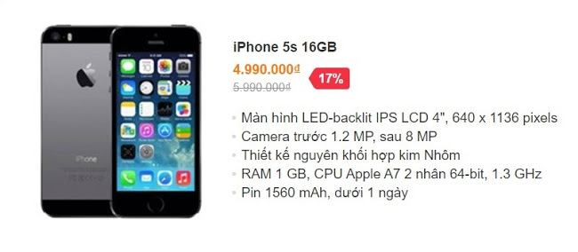 iPhone 5S 16GB