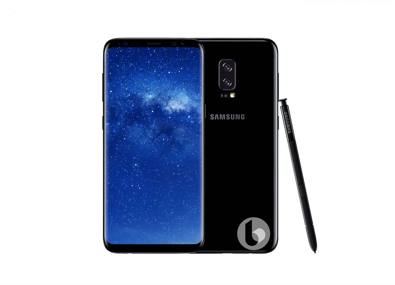 Ảnh render Galaxy Note 8 b