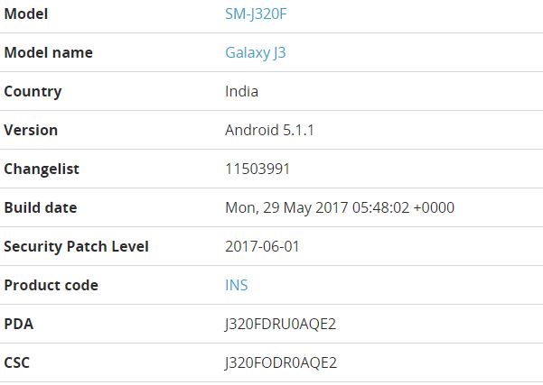 Galaxy J3 2016 được cập nhật cải thiện hiệu suất, vá lỗi bảo mật Android tháng 5/2017