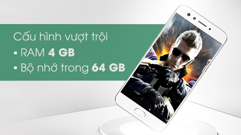 OPPO F3 là smartphone tầm trung 2017 dưới 7 triệu có ROM và RAM lớn nhất