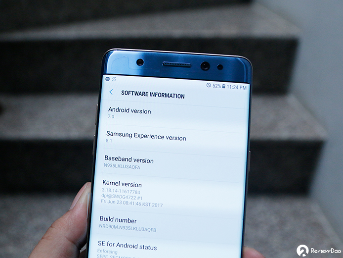 Trên tay Galaxy Note FE màu xanh san hô đầu tiên tại Việt Nam