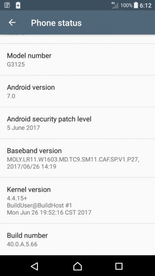 Sony Xperia XA1 và XA1 Ultra nhận bản cập nhật bảo mật Sony Xperia XA1 và XA1 Ultra nhận bản cập nhật bảo mật
