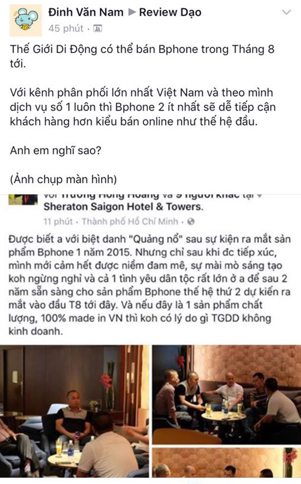 TGDĐ bán Bphone 2 TGDĐ bán Bphone 2