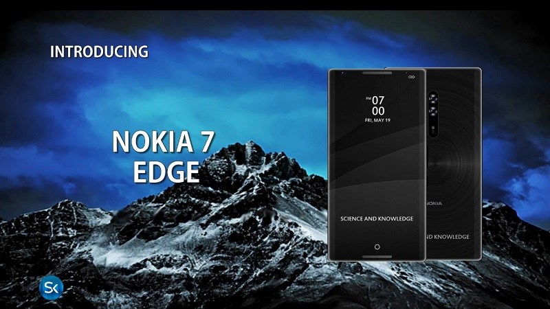 Concept Nokia 7 Edge thiết kế phá cách, màn hình 2K không viền, camera kép 23+16MP