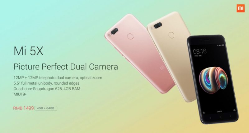 Xiaomi Mi 5x Xiaomi Mi 5x