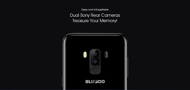 Bluboo S8 có camera kép phía sau