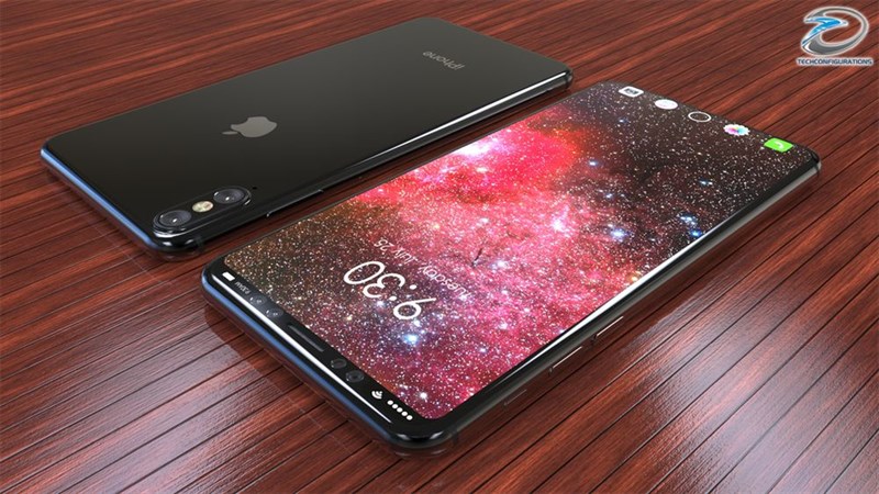 Concept: iPhone 8 với màn hình tràn cạnh, thiết kế đẹp đến ngẩn ngơ