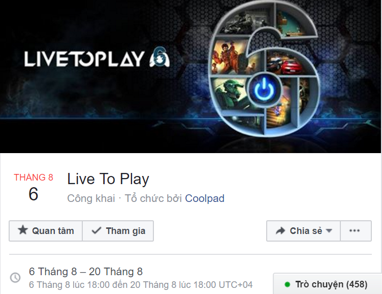 Sự kiện Live To Play của Coolpad