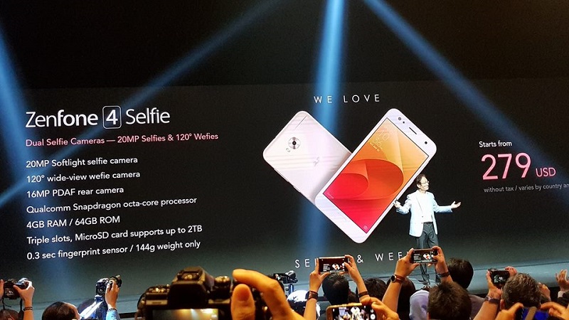 Cấu hình và giá bán Zenfone 4 Selfie