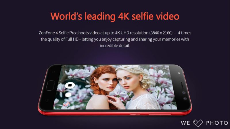 ZenFone 4 Selfie Pro - Quay video 4K