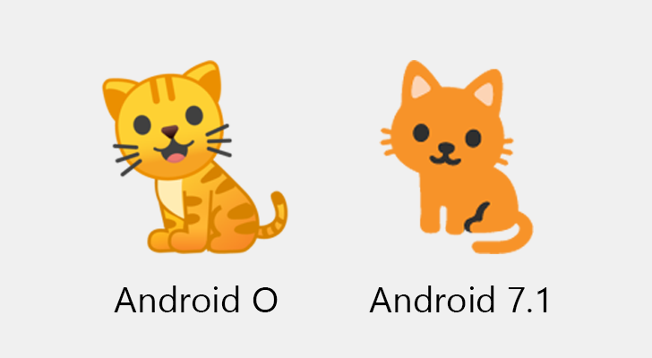 Emoji trên Android 7 và O Emoji trên Android 7 và O