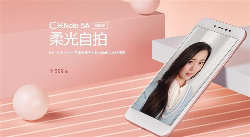 Xiaomi Redmi Note 5A chính thức ra mắt: Camera selfie 16MP, giá cực phải chăng Xiaomi Redmi Note 5A chính thức ra mắt: Camera selfie 16MP, giá cực phải chăng