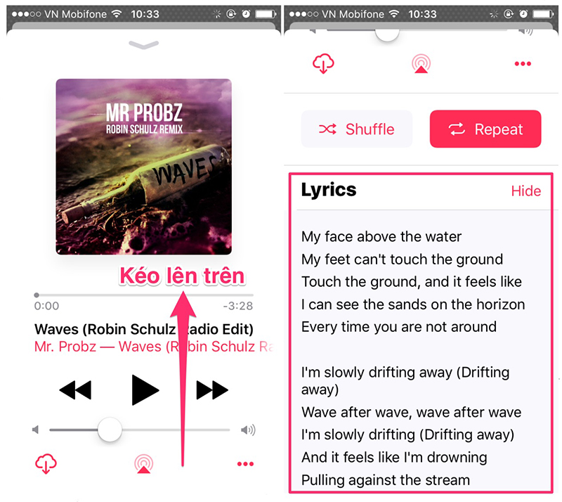  Bật lời bài hát trong Apple Music