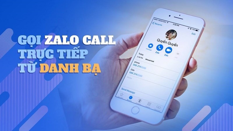 Zalo cập nhật tính năng gọi thoại và video trực tiếp từ danh bạ smartphone