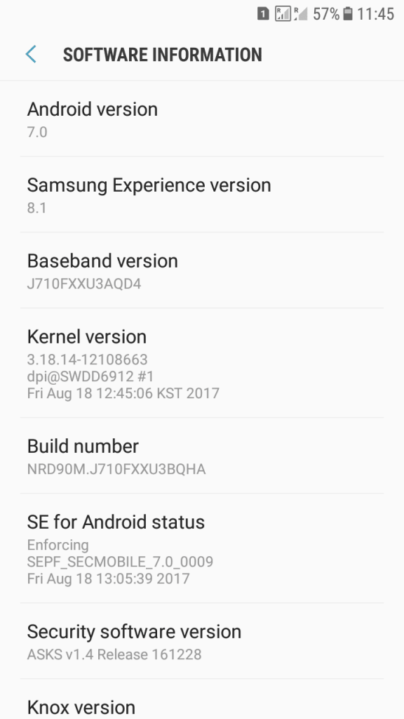 Samsung Galaxy J7 (2016) chính thức lên đời Android 7 Nougat Samsung Galaxy J7 (2016) chính thức lên đời Android 7 Nougat