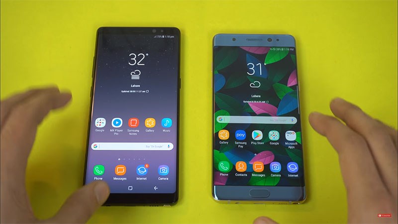 Đọ tốc độ Note 7 và Note 8