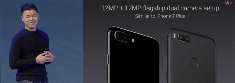 So sánh cấu hình máy ảnh của Mi A1 với iPhone 7 Plus