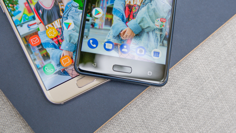 Cảm biến vân tay trên Nokia 5 vs Galaxy A3 2017 Cảm biến vân tay trên Nokia 5 vs Galaxy A3 2017