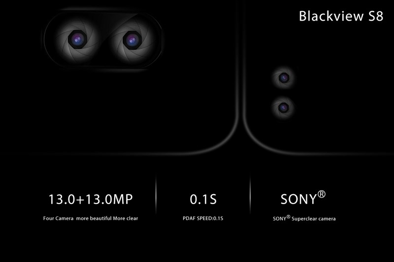 Blackview S8 có 4 camera