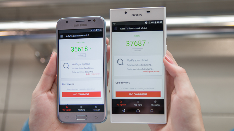 Xperia L1 vs Galaxy J3 Pro Xperia L1 vs Galaxy J3 Pro