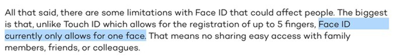 Apple Face ID