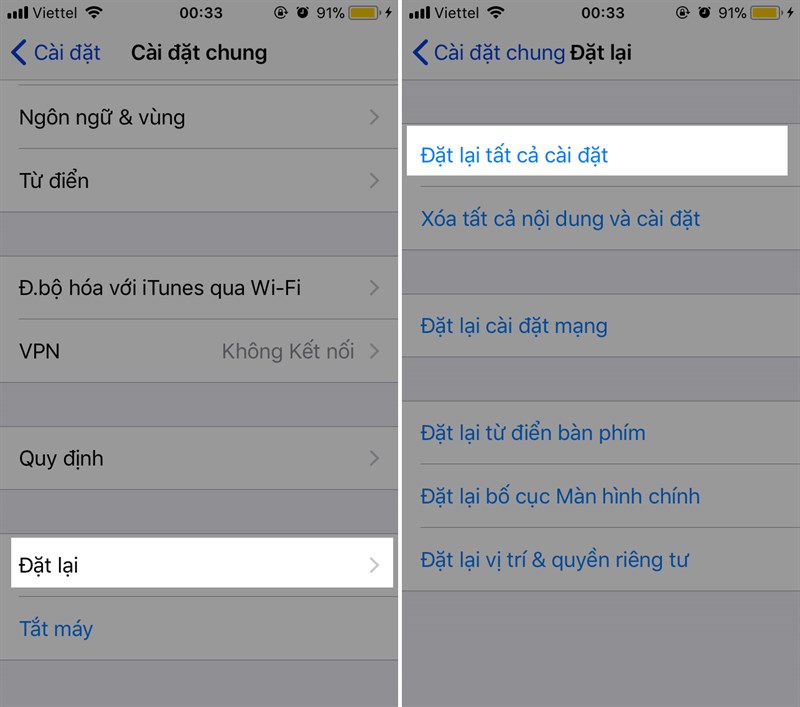 Khôi phục cài đặt iPhone Khôi phục cài đặt iPhone