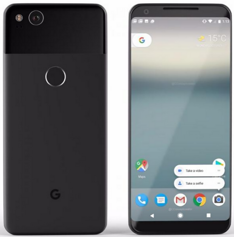 Tiếp tục lộ diện hình ảnh và thông số kỹ thuật của Google Pixel 2 và Pixel 2 XL