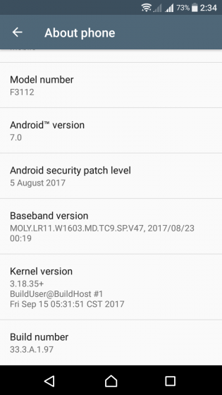 Xperia XA, Xperia XA Ultra nhận bản cập nhật vá lỗi bảo mật tháng 8/2017 Xperia XA, Xperia XA Ultra nhận bản cập nhật vá lỗi bảo mật tháng 8/2017