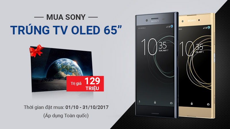 Mua smartphone Sony trúng 1 TV PREMIUM TV OLED