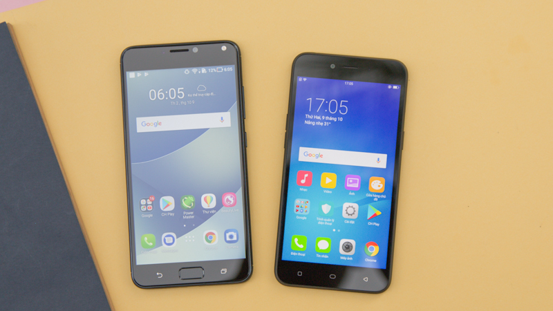Màn hình OPPO A71 vs Zenfone 4 Max Pro Màn hình OPPO A71 vs Zenfone 4 Max Pro
