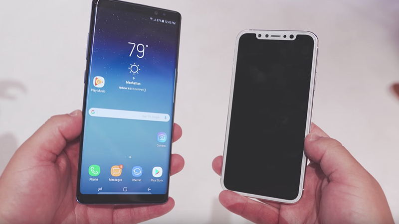 iPhone X vs Galaxy Note 8